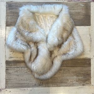 Faux fur shawl